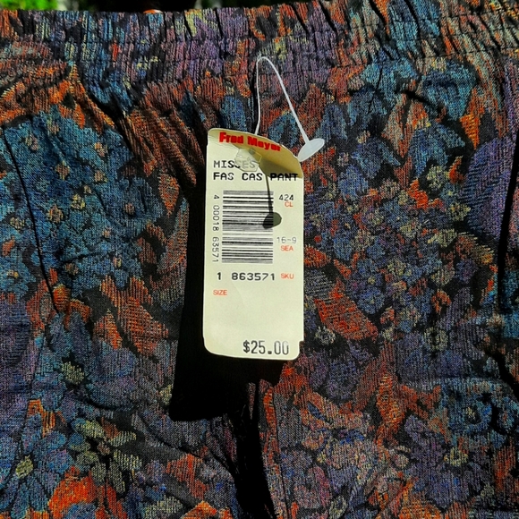 🆕️ Vintage 80s Floral G.S.L Pants - Picture 5 of 7